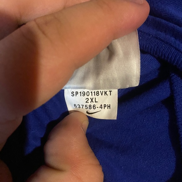 The Nike Tee Blue Swoosh Label T Shirt - Picture 6 of 6